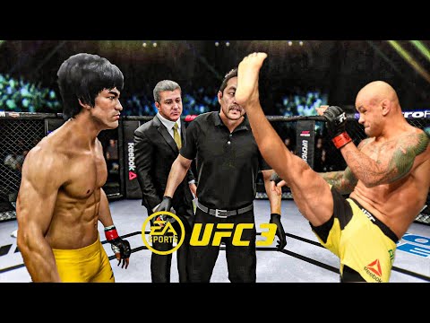 Bruce Lee vs Thiago Alves EA Sports UFC 3 Bruce Lee Fight Club 🔥🐲