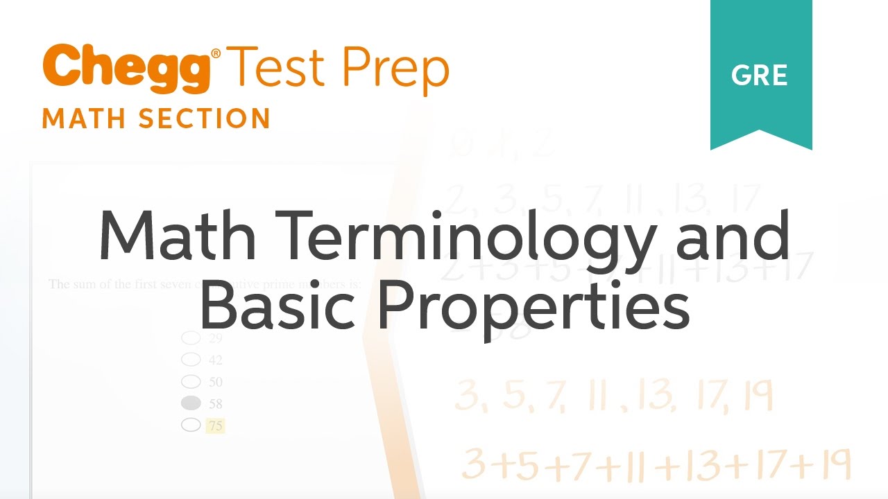 GRE Prep - GRE Math Terminology and Basic Properties - Chegg Test Prep