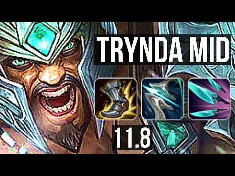 TRYNDAMERE vs MORGANA (MID) | 9/1/3, 1200+ games, 1.3M mastery, Legendary | EUW Master | v11.8