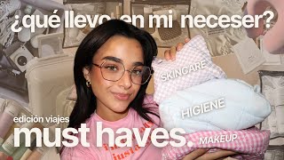 ¿Qué hay en mi neceser de viaje?🧳​✈️​ Mis MUST HAVES + tips para ahorrar espacio *te encantarán* ⭐​