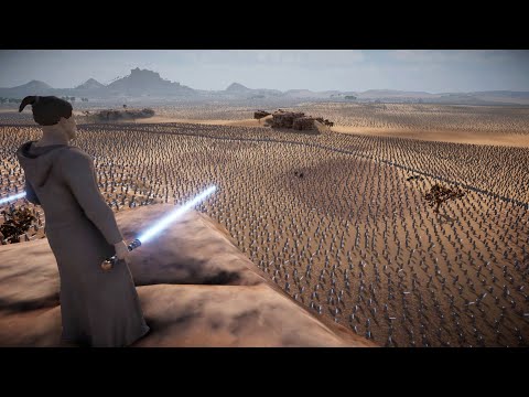 Village of Jedi attacked by 1 Million Crusaders | Ultimate Epic Battle Simulator 2 | UEBS 2