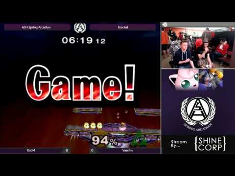 RobM (Jigglypuff) vs Vandire (Sheik) - ASH Spring Arcadian Melee Bracket