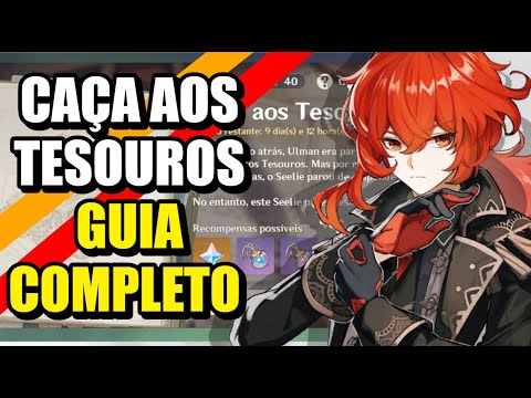 CAÇA AOS TESOUROS - GUIA FÁCIL E COMPLETO - NOVO EVENTO GENSHIN IMPACT