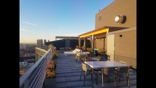 Enjoy Private City Views from Bridge Apartment's 18th Floor Terrace in Old City Philadelphia