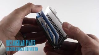 A4 Three-Plate Aluminum Wallet (Clear)