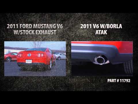 2011 Mustang V6 3.7L - Borla ATAK Axle-Back Exhaust