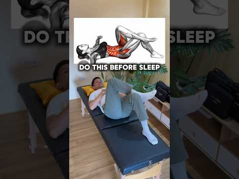 Do this before you sleep. It relieves low back pain! 🤩🤩🤩#lowbackpain #backpain