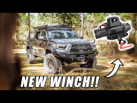Installing a New Winch On My Tacoma | Toyota Tacoma Winch Install | Vicoffroad Winch Review