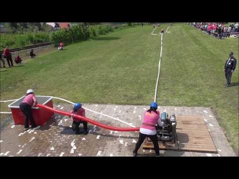 SDH Dolní Bousov 1 ženy Okrsková soutěž 14.5.2016 požární útok 1