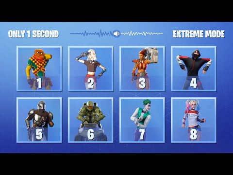 GUESS THE FORTNITE DANCE LISTENING ONLY 1 SECOND - EXTREME MODE | tusadivi