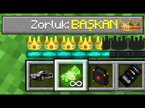 FAKİR BAŞKAN ZORLUK SEVİYESİ!👑  - Minecraft