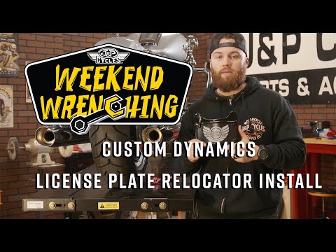 Custom Dynamics LED License Plate Frame Install. M8 Harley Davidson RoadKing
