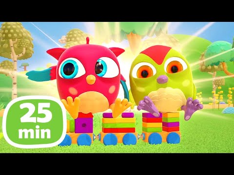🦉Gufetto Hophop e picchio Toctoc nei cartoni animati per bambini piccoli. Cartoni per bambini