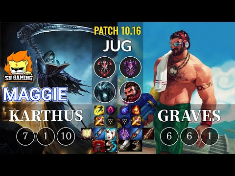 SN Maggie Karthus vs Graves Jungle - KR Patch 10.16