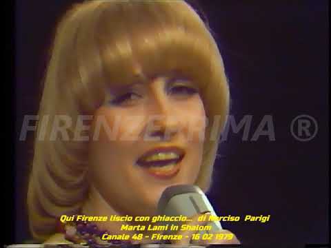 Qui Firenze liscio con ghiaccio...  Marta Lami (Maeva) in Shalom - Canale 48 - 16 02 1979
