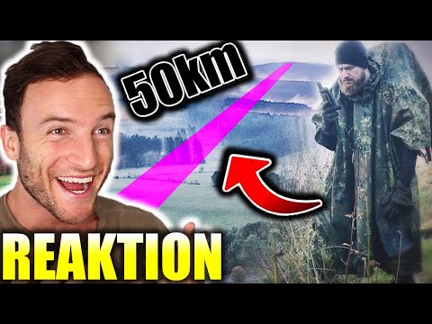 Sascha Huber reagiert auf 50km exakt auf einer LINIE laufen! | Fritz Meinecke
