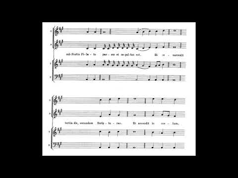 Igor Stravinsky - Credo for Choir (1949) [Score-Video]
