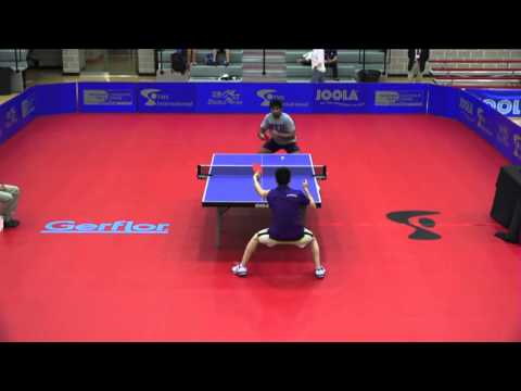 2016 NCTTA Nationals Men's Singles RR - David Lee (Northwestern) vs. Sathya Ganesh (NYU)