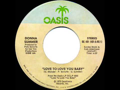 1976 HITS ARCHIVE: Love To Love You Baby - Donna Summer (a #1 record--stereo 45, Side AA 4:55)