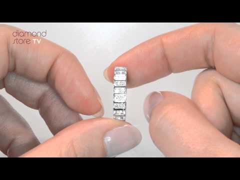 HG37 - Ellie 2ct Diamond Full Eternity Ring In 18K White Gold