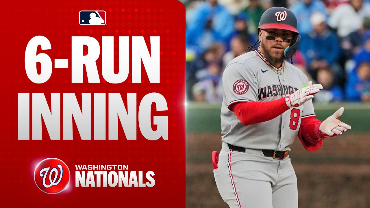 Big inning! 😤 The Nationals put up 6 runs in the 4th inning against the Cubs! | MLB Highlights