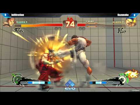 [EVO 2013 SSFIV AE Top 32] Infiltration (Ryu) vs Kazunoko (Yun)