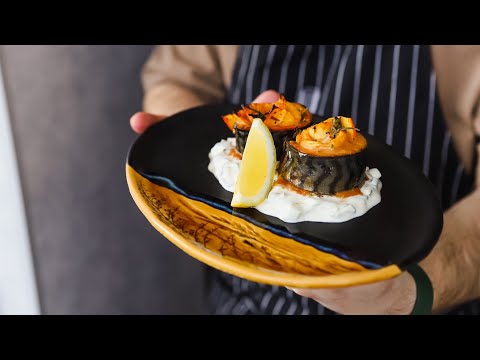 Baked mackerel Mackerel in the oven Stuffed mackerel Mackerel skewers, the recipe is simple