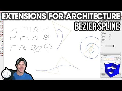 SketchUp Extensions FOR ARCHITECTURE - Advanced Curves in SketchUp with Bezier Spline!