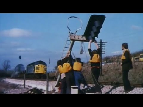 Vintage railway film - Wires over the border - 1974
