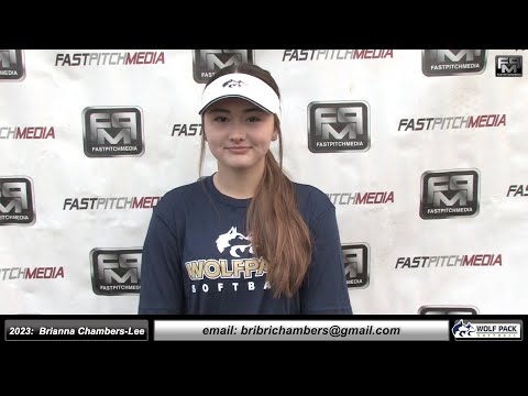 2023 Brianna Chambers Lee 3.5 GPA Athletic Outfield & First Base Softball Skills Video Lady Wolfpack