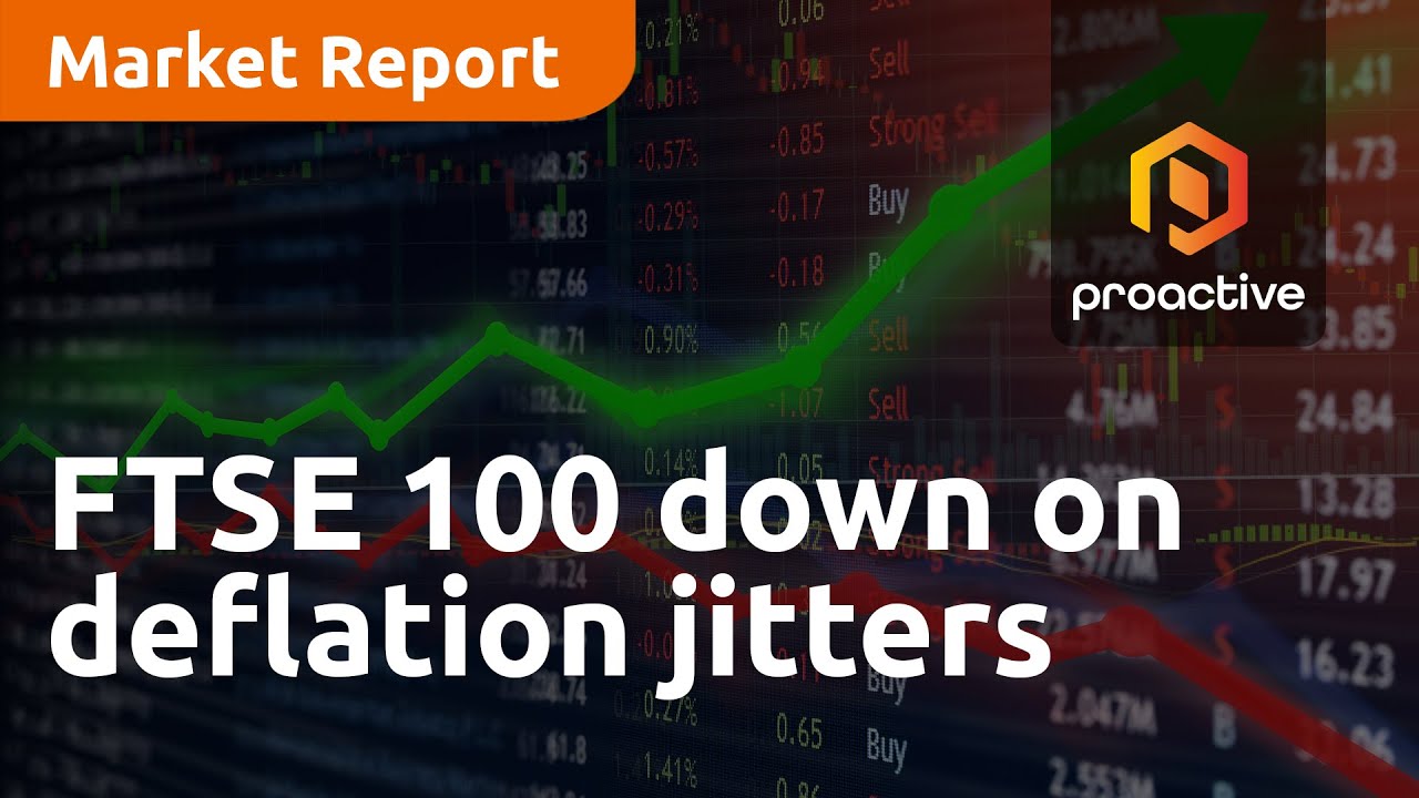 FTSE 100 down on deflation jitters - Market Report