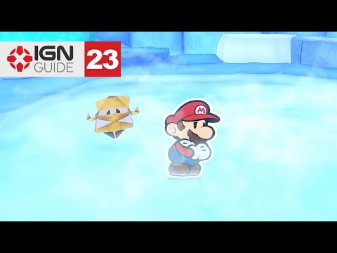 Paper Mario: The Origami King Walkthrough - End of Ice Vellumental Temple & Diamond Trials [Part 23]