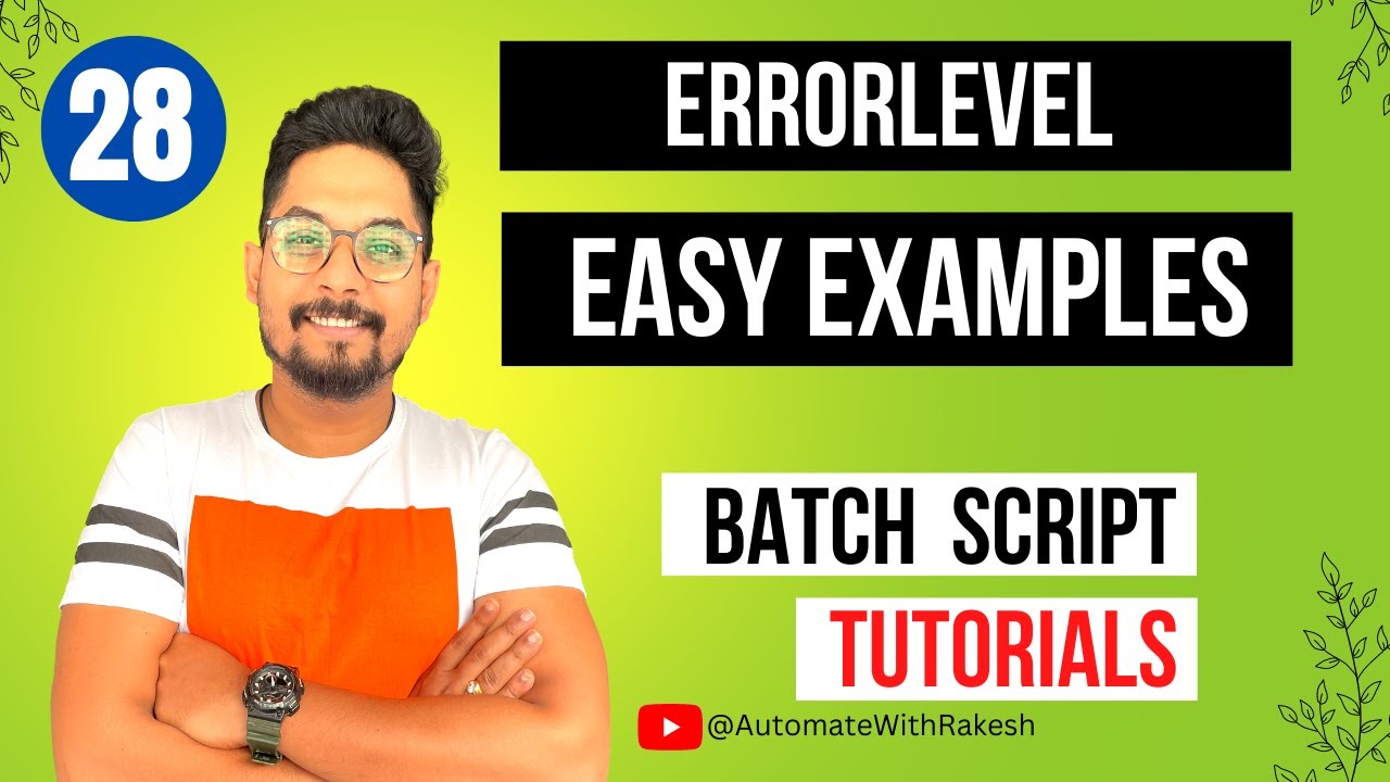 Errorlevel in Batch Script