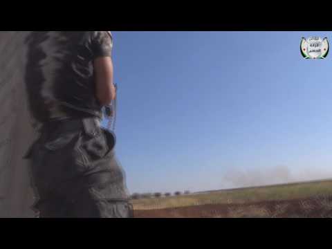 استهداف قوات النظام برشاش الدوشكا على أطراف مدينة خربة غزالة في ريف درعا من قبل فرقة الحسم