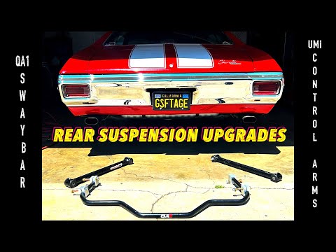 1970 chevelle ss gets new UMI lower control arms and QA1 sway bar