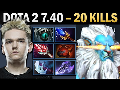 Phantom Lancer Pro Carry with 20 Kills and Tarrasque - Dota 2 Gameplay