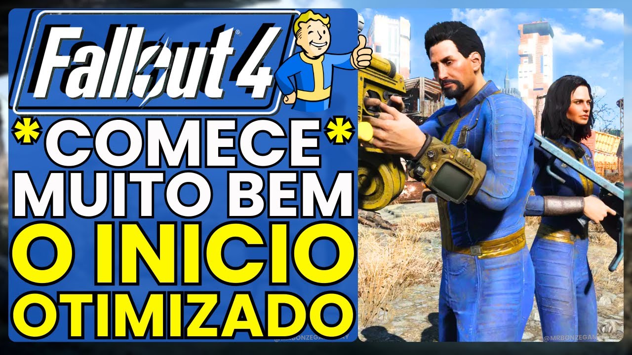 Guia de INÍCIO OTIMIZADO no jogo Fallout 4 | 2024 (Companheiro, Tampas, Dano OP, Armadura Potente +)