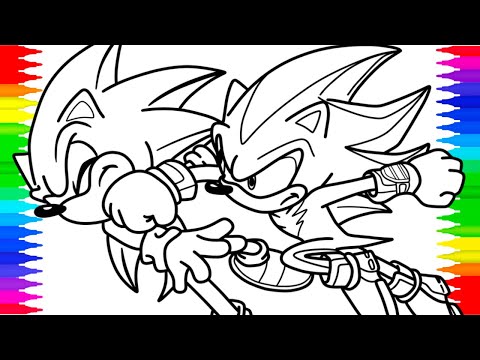 Sonic vs Shadow Coloring Pages/Sonic 3 Predictions/ NCS Music