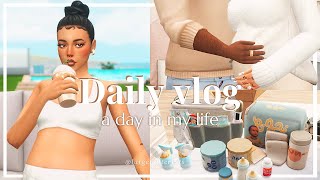 Day In The Life Of My Pregnant Sim | My Sim Gives Birth • The Sims 4 Vlog 📷🤍