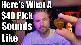 So I got one of those expensive John Mayer picks...