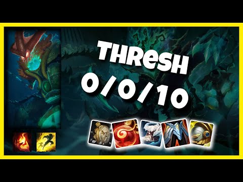 Thresh 10.25 Gameplay Challenger Replay S11 Support (0/0/10) - NA