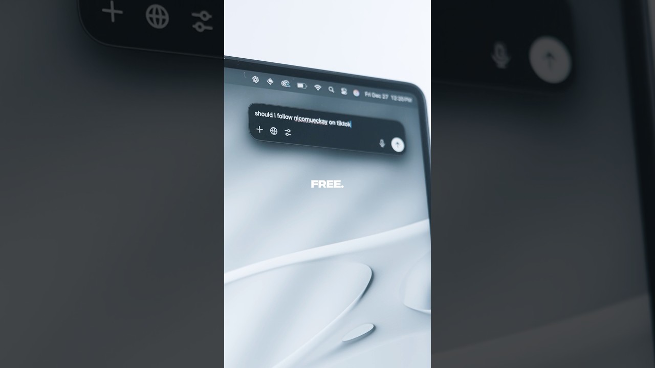 CHATGPT MACBOOK SHORTCUT #macbookpro #macbookcustomization #chatgpt #tech #macbookprosetup #m4chip