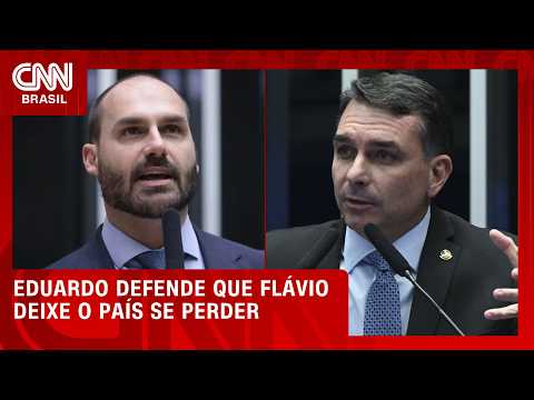 Eduardo defende saída de Flávio Bolsonaro do país em caso de derrota | CNN PRIME TIME