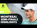 Hurkacz vs Ruud; Carreno Busta vs Evans | Montreal 2022 Semi-Final Highlights