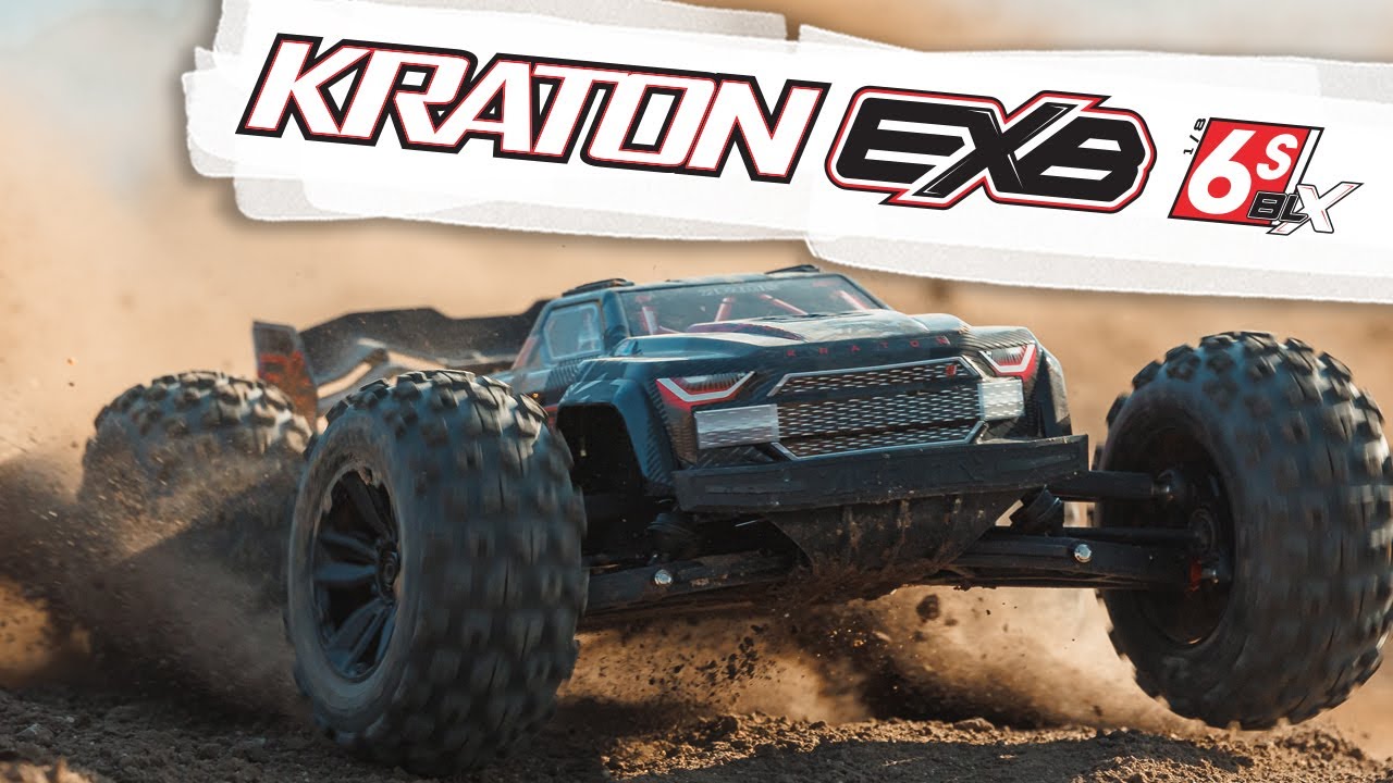 RC auto Arrma Kraton 6S BLX V6 1:8 4WD Extreme Bash RTR, čierne