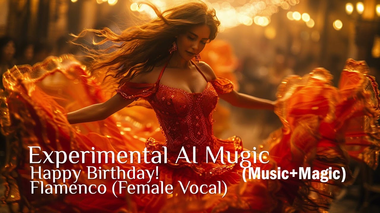 Happy Birthday! Flamenco (Female Vocal) #flamenco #spanishmusic #aimusic #happybirthdaysong