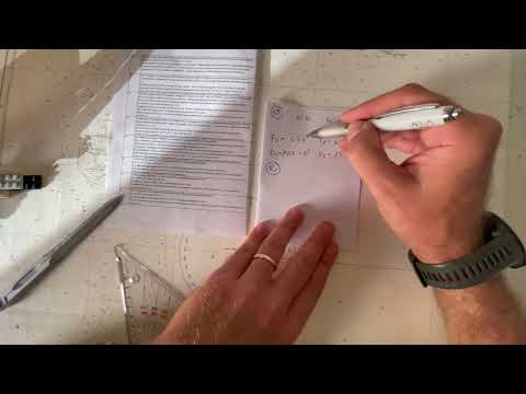 Tema esame 5.3.1-7 n° 49 - correnti: nota corrente - carteggio patente nautica oltre 12 miglia ('22)