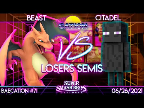 Baecation #71 - Smash Ultimate - NPT | Beast (PKMN Trainer) vs. NPT | Citadel (Steve) - Losers Semis