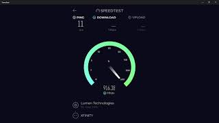 Xfinity Superfast Plan Speed Test | Ethernet | Paid for 800/20 got 920/24!!!