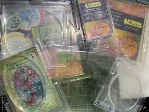 Using brushos and inks on a gel plate